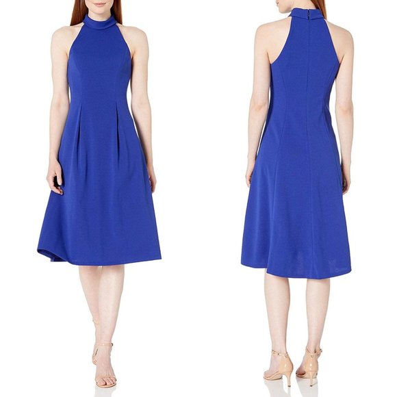 Calvin Klein Dresses & Skirts - NWT CK Ultramarine Halter Neck A-line Dress #4412